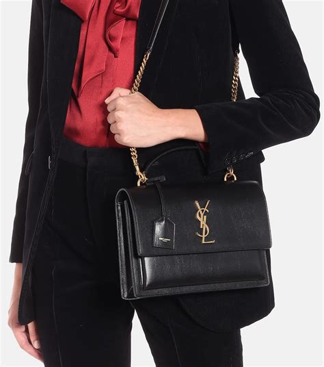 sunset monogram ysl bag grey|SUNSET medium IN SMOOTH LEATHER .